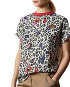 Ted Baker Byella Wilderness Woven-front Tee