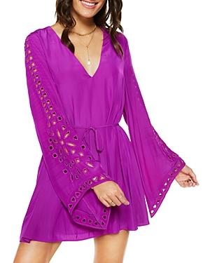 Ramy Brook Molly Eyelet Mini Dress