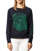 Zadig & Voltaire Embroidered Skeleton Sweatshirt