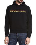 Dsquared2 Fire Graphic Hooded Sweatshirt
