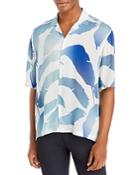 Boss Lello Leaf Print Camp Shirt