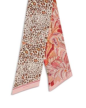 Salvatore Ferragamo Batik Rosa Avorio Silk Scarf