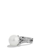 David Yurman Starburst Ring With Pearl & Diamonds