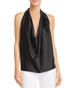 Ramy Brook Harriet Sleeveless Convertible Satin Halter Top