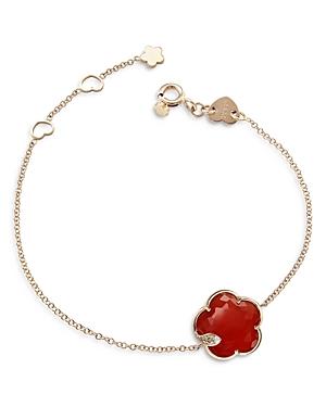 Pasquale Bruni 18k Rose Gold Petit Joli Bracelet With Carnelian & Diamonds