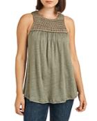 Daniel Rainn Crocheted Sleeveless Top