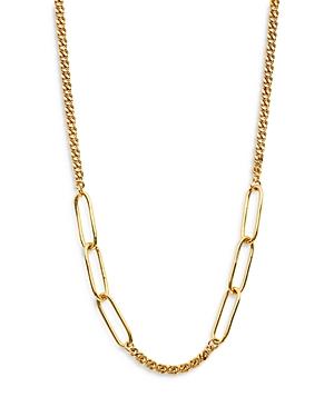 Nadri Lynx Mixed Link Chain Necklace, 18