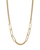 Nadri Lynx Mixed Link Chain Necklace, 18