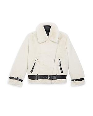 The Kooples Faux Fur Moto Jacket