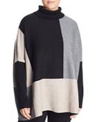 Joseph A Plus Turtleneck Color-block Sweater