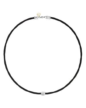 Alor Diamond Black Cable Choker Necklace, 17