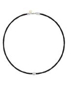 Alor Diamond Black Cable Choker Necklace, 17