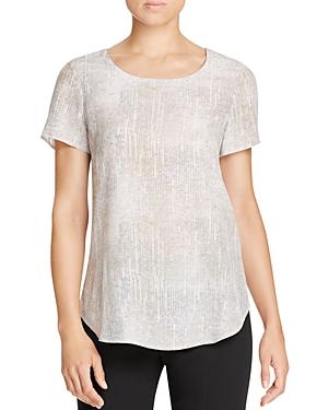 Eileen Fisher Abstract Print Silk Top