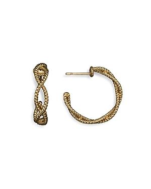 Roberto Coin 18k Yellow Gold Twisted Hoop Earrings