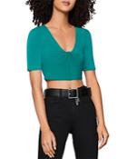 Bcbgeneration Twist-front Cropped Top