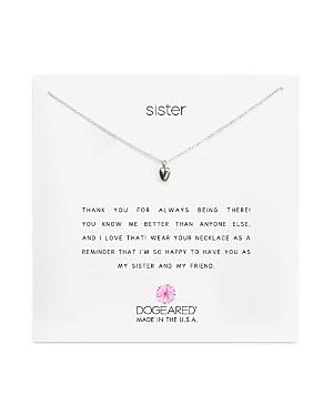 Dogeared Sister Heart Necklace, 16