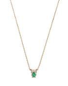 Bloomingdale's Emerald & Diamond Owl Pendant Necklace In 14k Yellow Gold, 18 - 100% Exclusive