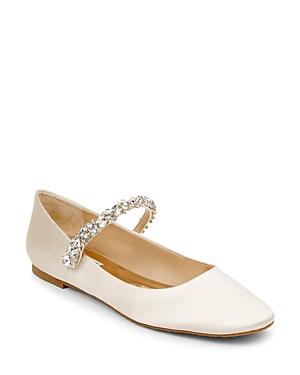Badgley Mischka Women's Tevin Embellished Ballet Flats