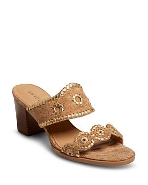 Jack Rogers Women's Caroline Cork Mid Heel Sandals