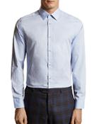 Ted Baker Geo-jacquard Slim Fit Button-down Shirt