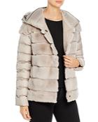 Maximilian Furs Quilted Rabbit Fur Coat 100% Exclusive