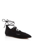 Vince Camuto Emmari Lace Up Pointed Toe Flats
