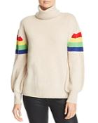 Madeleine Thompson Rainbow-stripe Cashmere Turtleneck Sweater