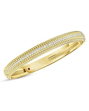 Roberto Coin 18k Yellow Gold Opera Diamond Bangle Bracelet