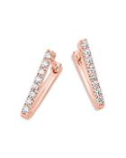 Bloomingdale's Diamond V Shaped Huggies In 14k Rose Gold, 0.33 Ct. T.w. - 100% Exclusive