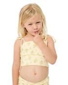 Frankies Bikinis Girls' Dot Tankini Top - Little Kid