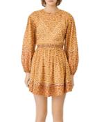 Maje Risso Cutout Floral Print Dress