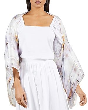 Ted Baker Vanilla Floral Silk Cape