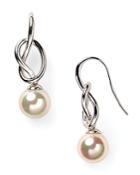 Majorica Knot & Simulated Pearl Drop Earrings