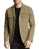 John Varvatos Collection Army Cargo Slim Fit Jacket