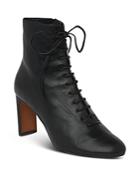 Whistles Women's Dahlia Lace-up Stacked Heel Boots