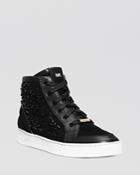 Michael Michael Kors Lace Up High Top Sneakers - Nadine