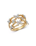 Bloomingdale's Diamond Butterfly Cocktail Ring In 14k Yellow Gold, 0.60 Ct. T.w. - 100% Exclusive