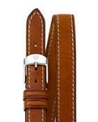 Michele Double Wrap Leather Watch Strap, 16mm