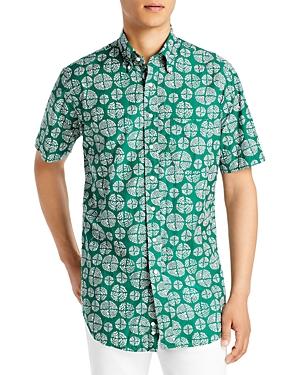Sid Mashburn Floral Button-down Poplin Slim Fit Sport Shirt