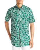 Sid Mashburn Floral Button-down Poplin Slim Fit Sport Shirt