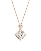 Morganite Pendant Necklace With Diamond Accent In 14k Rose Gold, 16 - 100% Exclusive
