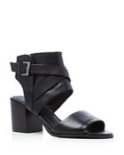 Kenneth Cole Chara Buckled Mid Heel Sandals