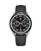 Tag Heuer Carrera Calibre 1887 Chronograph Stainless Steel And Black Leather Watch, 45mm