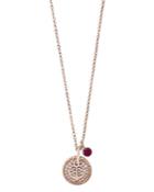 Bloomingdale's Ruby & Diamond Nautical Pendant Necklace In 14k Rose Gold, 18 - 100% Exclusive