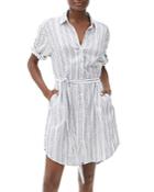 Michael Stars Sammie Striped Shirt Dress