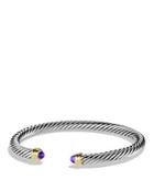 David Yurman Cable Classics Bracelet With Amethyst And Gold
