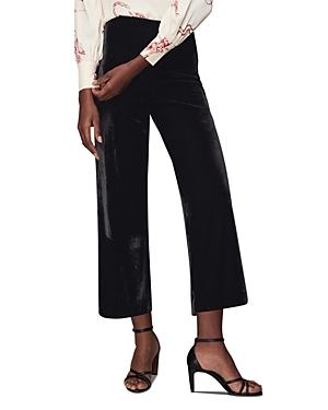 Whistles Harlow Velvet Wide Leg Pants