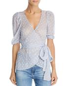 Alice Mccall Moon Talk Embroidered Wrap Top