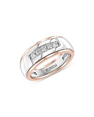 Bloomingdale's Men's Diamond Band In 14k White & Rose Gold, 0.25 Ct. T.w. - 100% Exclusive