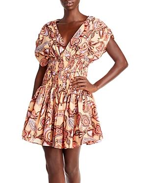 A.l.c. Luna Cotton Smocked Waist Dress